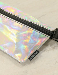 Fanny Pack Small Ultra-Slim (Metallic Silver Laser)