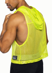Hooded Sleeveless Jersey (Lime)