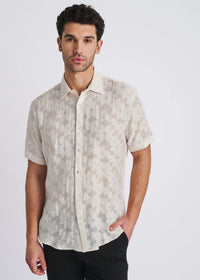 Lightweight Jacquard Shirt (Ecru)