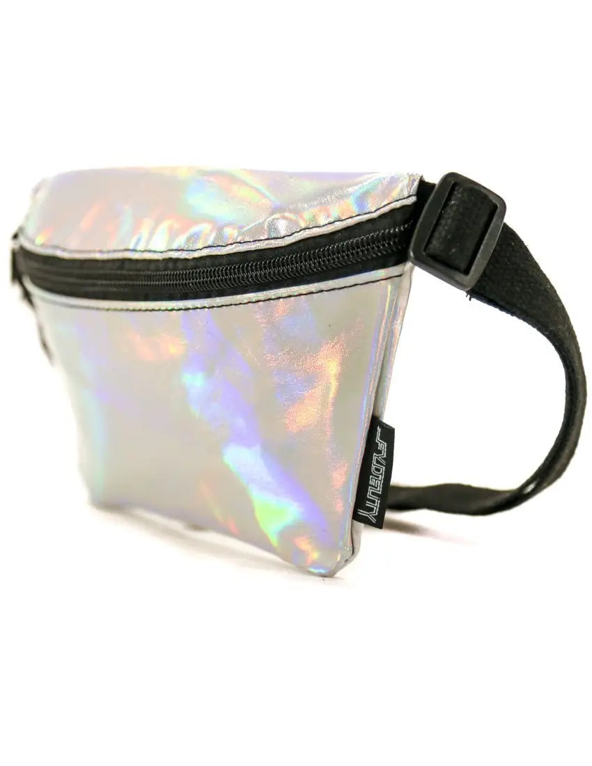 Fanny Pack Small Ultra-Slim (Metallic Silver Laser)