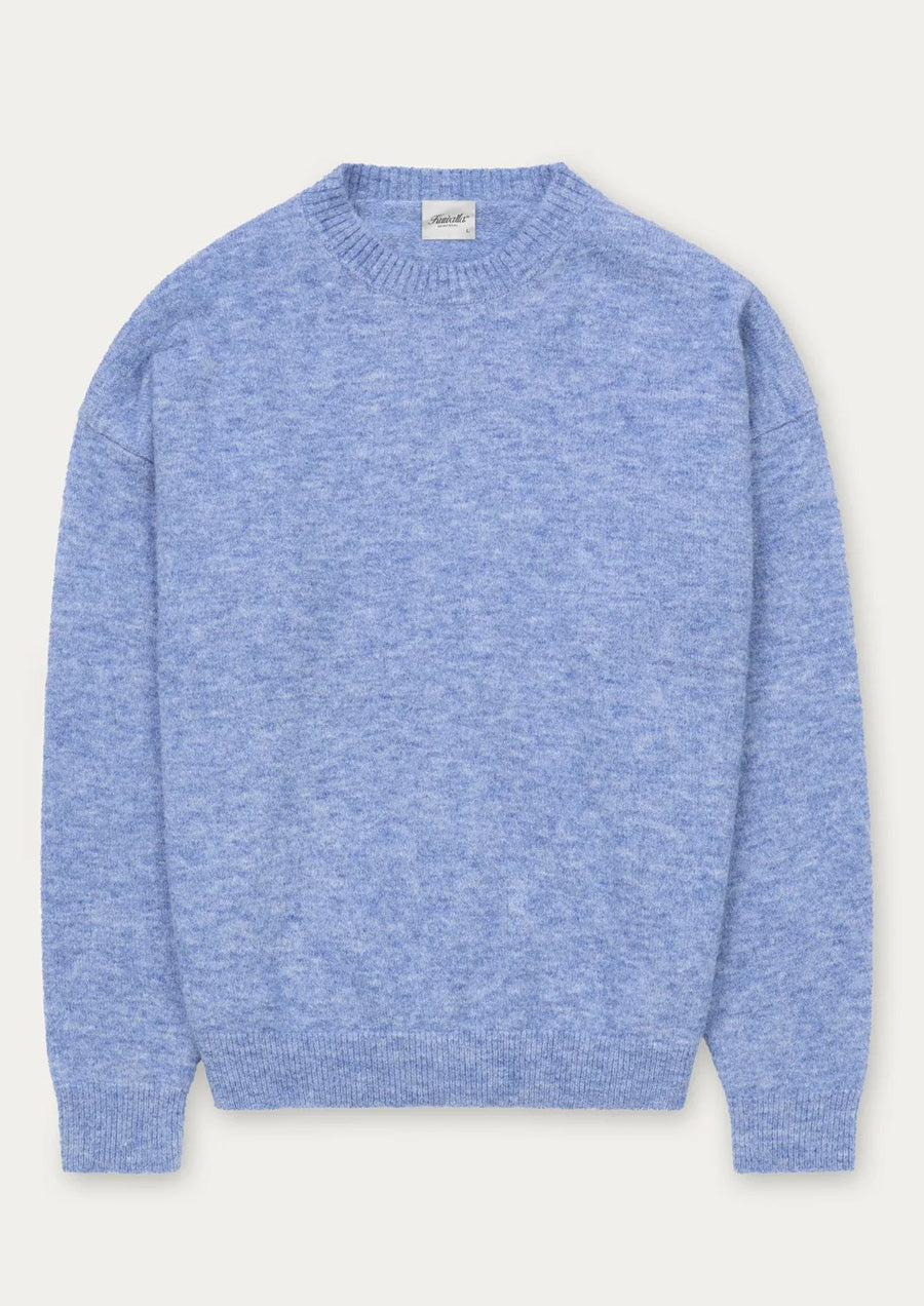 Brushed Knit Crew (Blue)