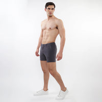 5" Textured Stretch Knit Short (Charcoal)