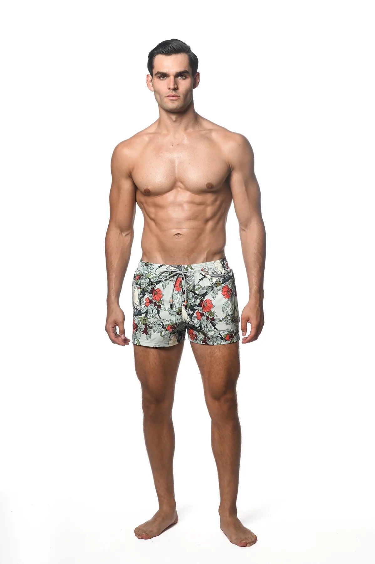 Classic Printed Swim Shorts (Aloe Floral)