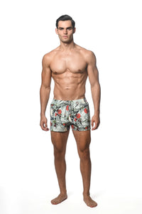 Classic Printed Swim Shorts (Aloe Floral)