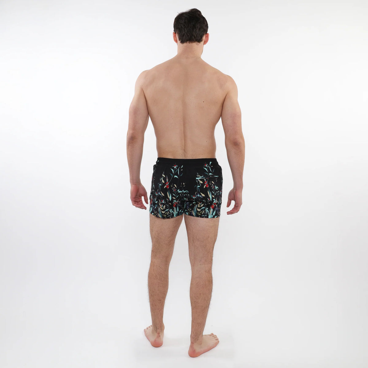 Classic Printed Swim Shorts (Midnight Teal Floral)