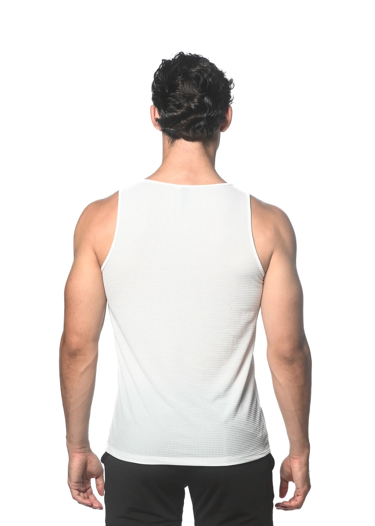 Waffle Mesh Performance Tank (Off White)