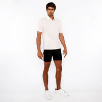 Zigzag Knit Shirt (Parfait/White)