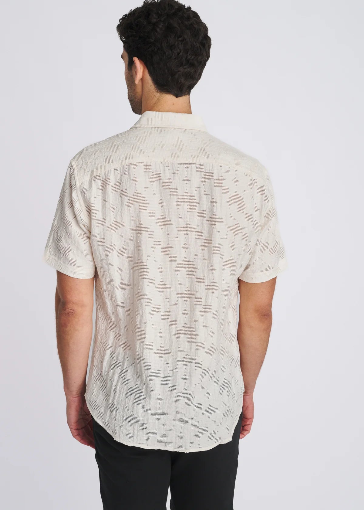 Lightweight Jacquard Shirt (Ecru)