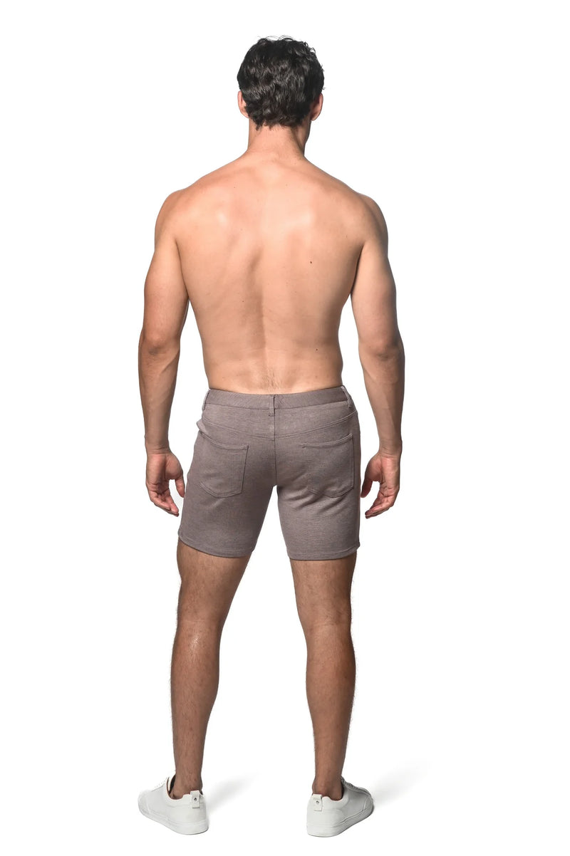 Stretch Knit Shorts (5" inseam) (Rosewood)