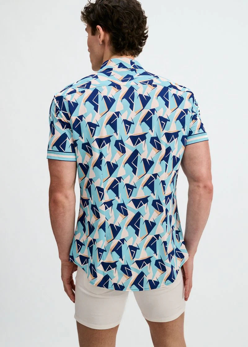 Performance Short Sleeved Shirt (Mirage/Cobalt)