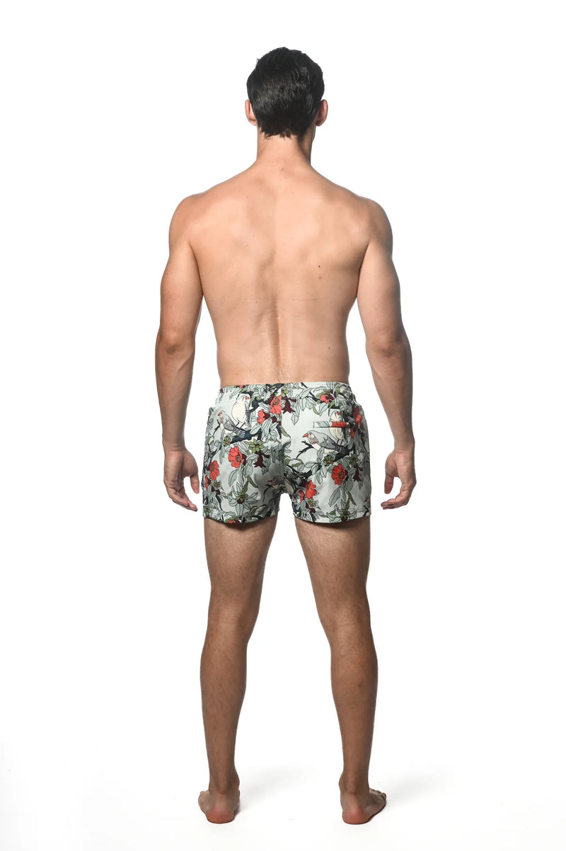 Classic Printed Swim Shorts (Aloe Floral)