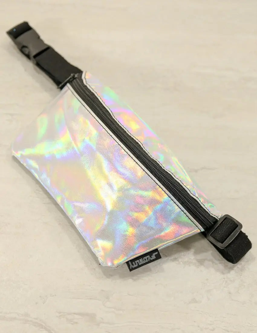 Fanny Pack Small Ultra-Slim (Metallic Silver Laser)