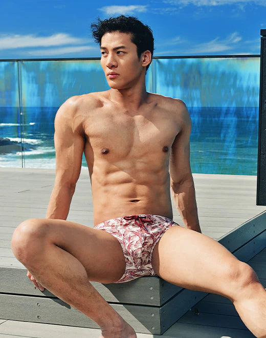 Pastel Hawaii Swim Brief (V10)