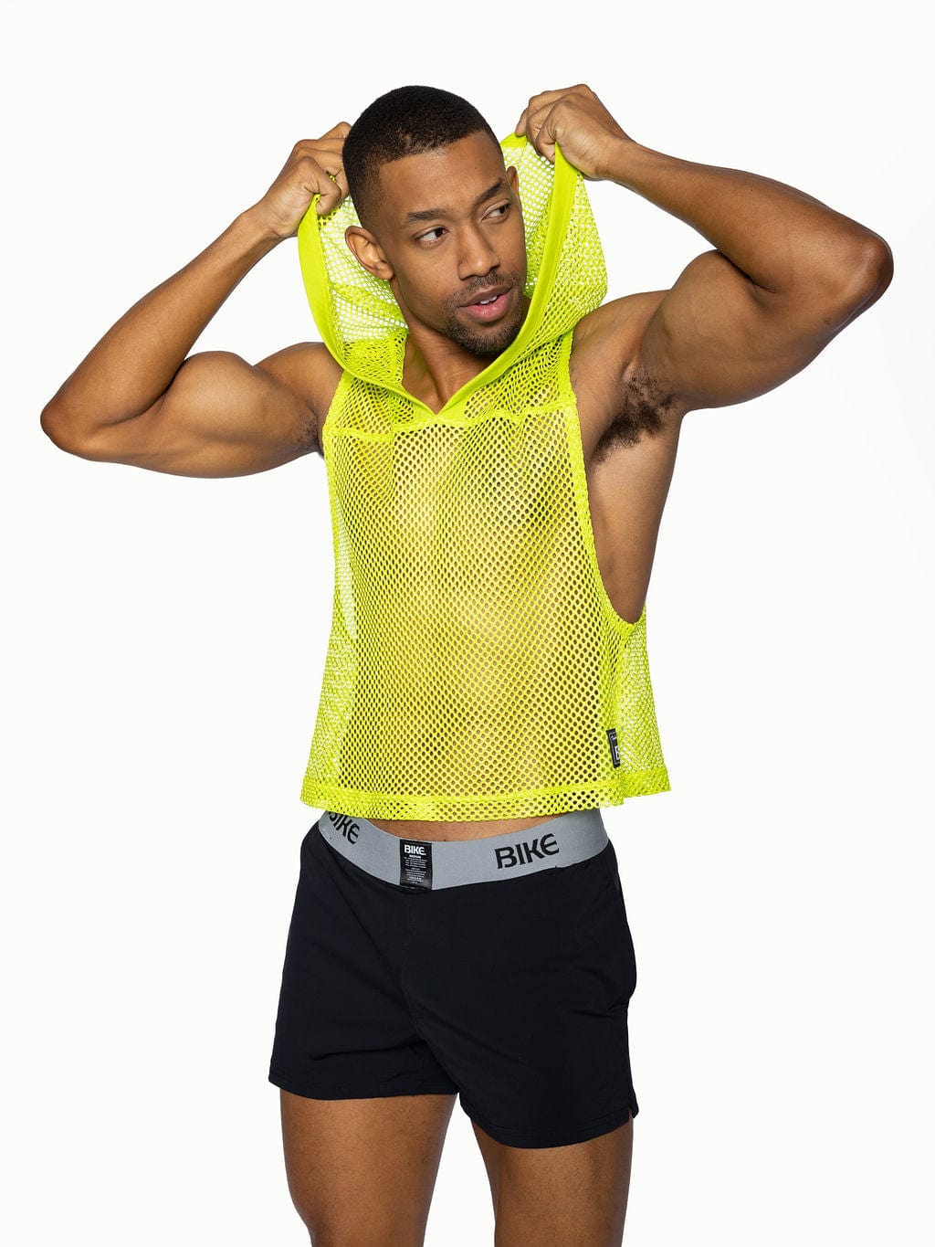 Hooded Sleeveless Jersey (Lime)