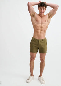 Textured Knit Chino Shorts (Jungle)