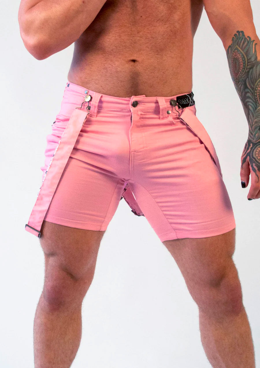Willem Strapped Shorts (Pink)