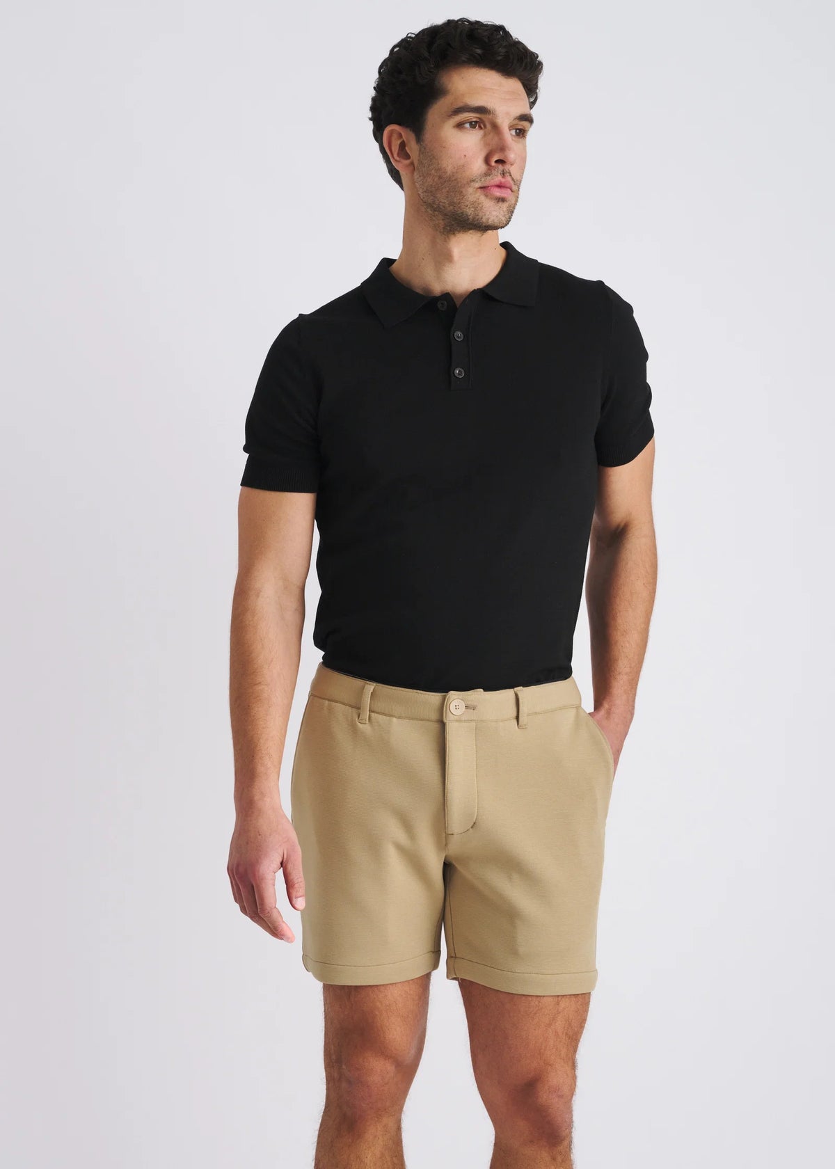 6" Stretch Chino Short (Khaki)