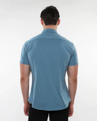 Solid Knit Stretch Shirt (Blueprint)