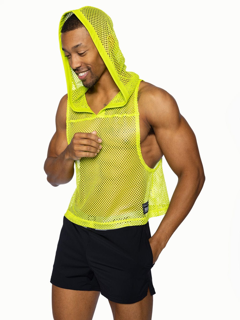 Hooded Sleeveless Jersey (Lime)