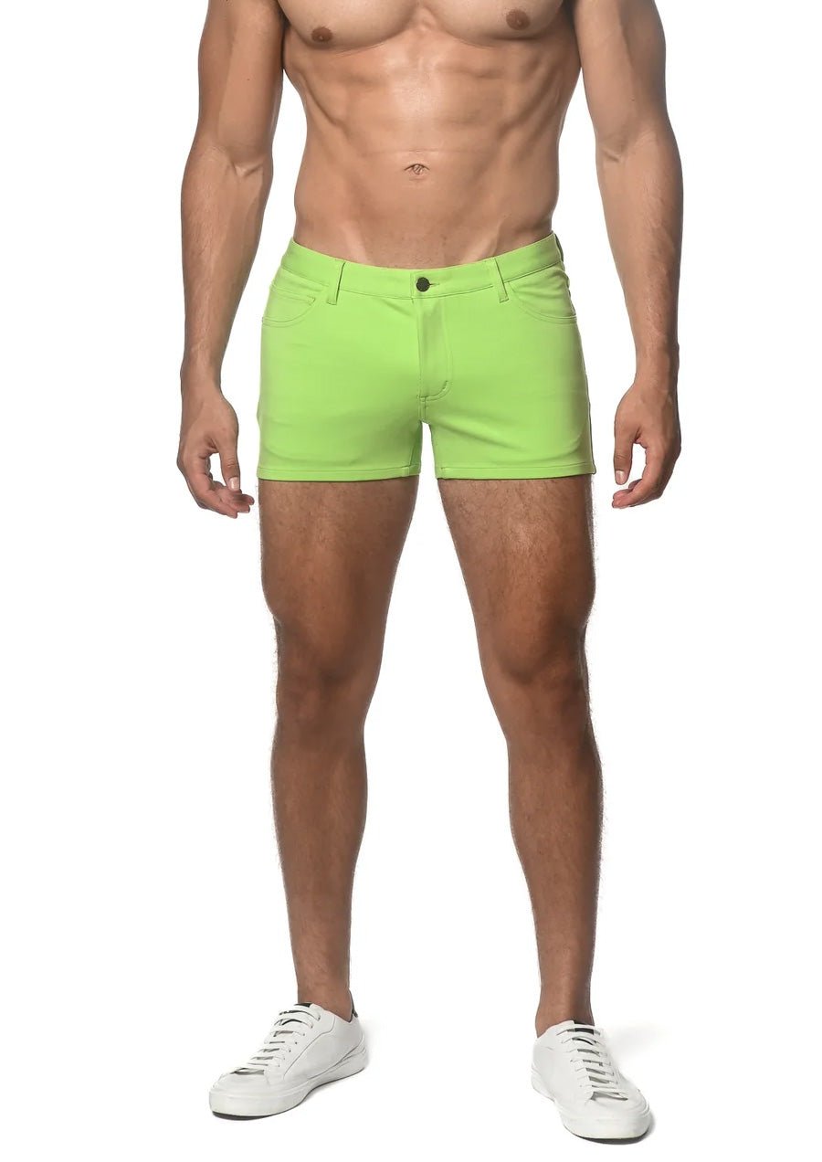 Stretch Knit Jean Short 3" Inseam (Meadow)