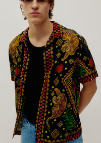 Beach Shirt (Black Tiger)