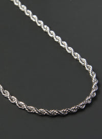 Stainless Steel Rope Chain Necklace