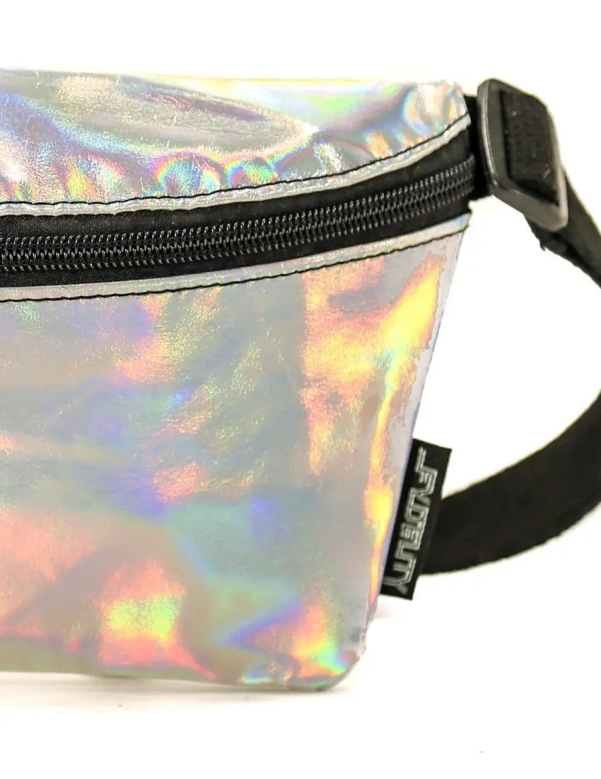 Fanny Pack Small Ultra-Slim (Metallic Silver Laser)