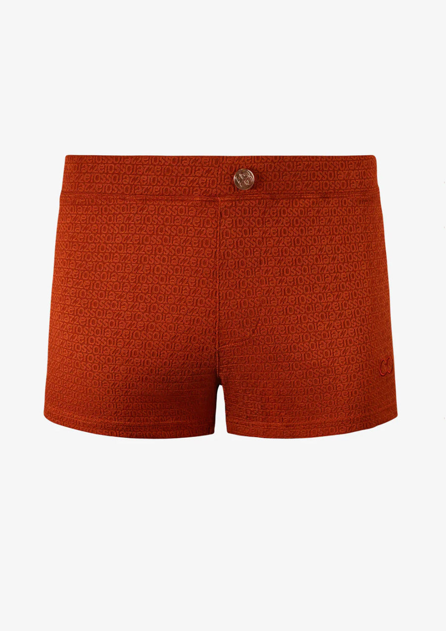 V60 Textured Swim Trunk (Signet Carmine)