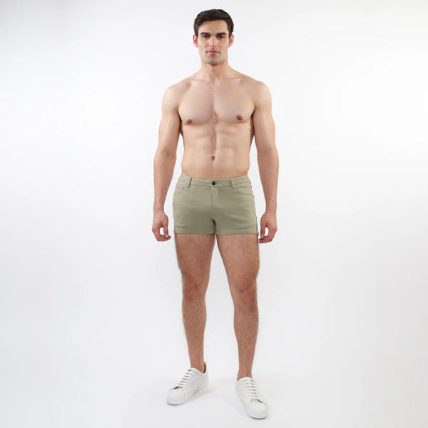 Stretch Knit Jean Short 3" Inseam (Willow)