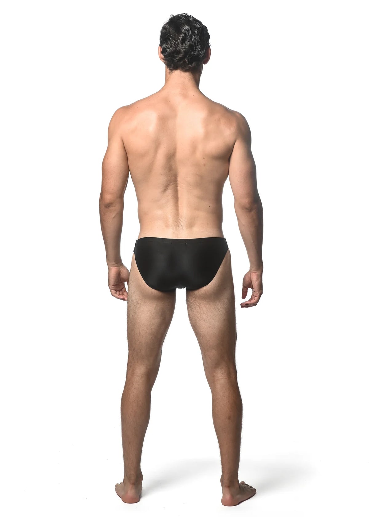 Swim Brief w/Side Buckle (Black)