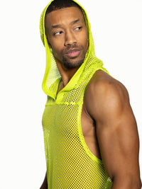 Hooded Sleeveless Jersey (Lime)