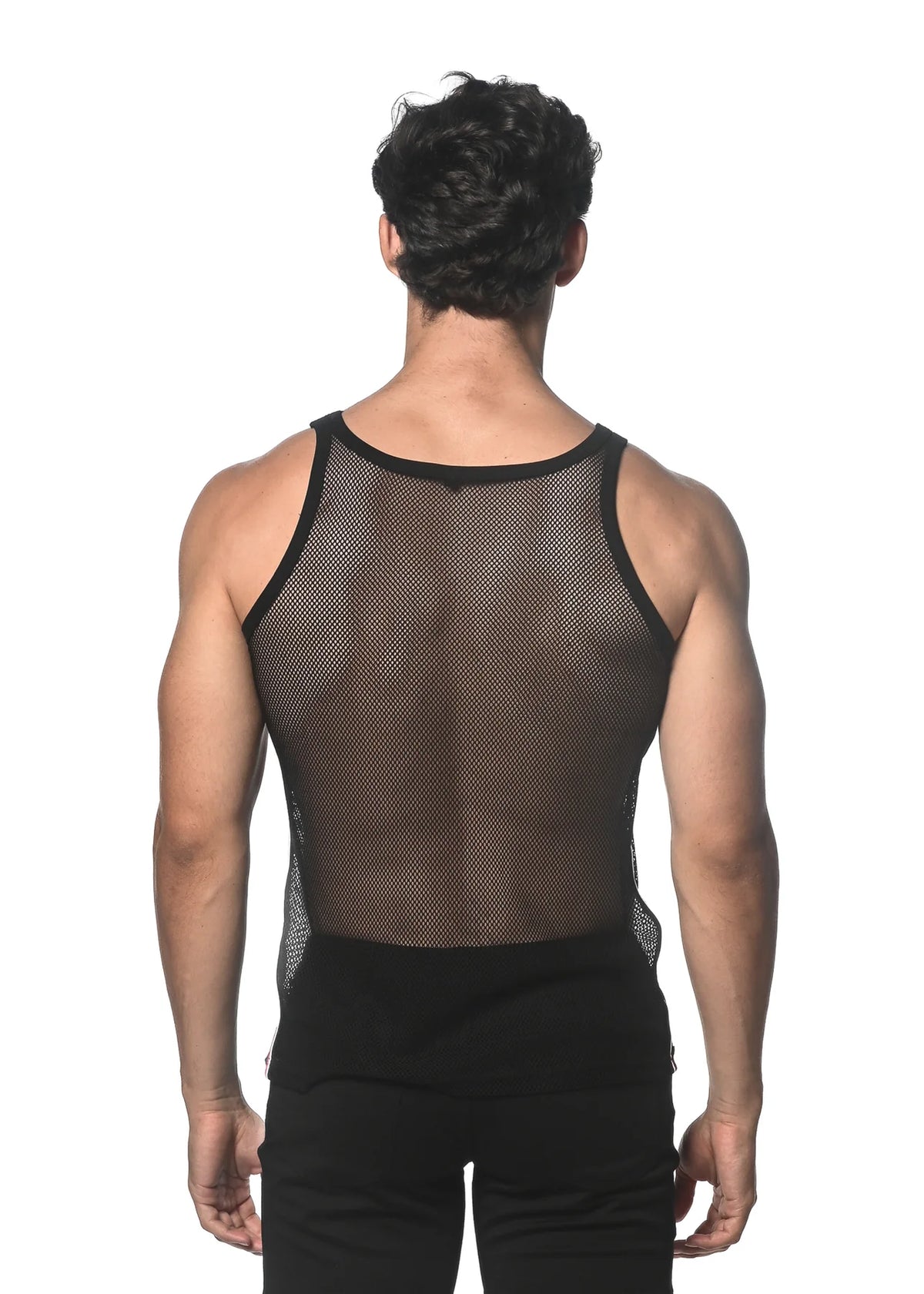 Mesh Tank w/ Side Tape (Black)