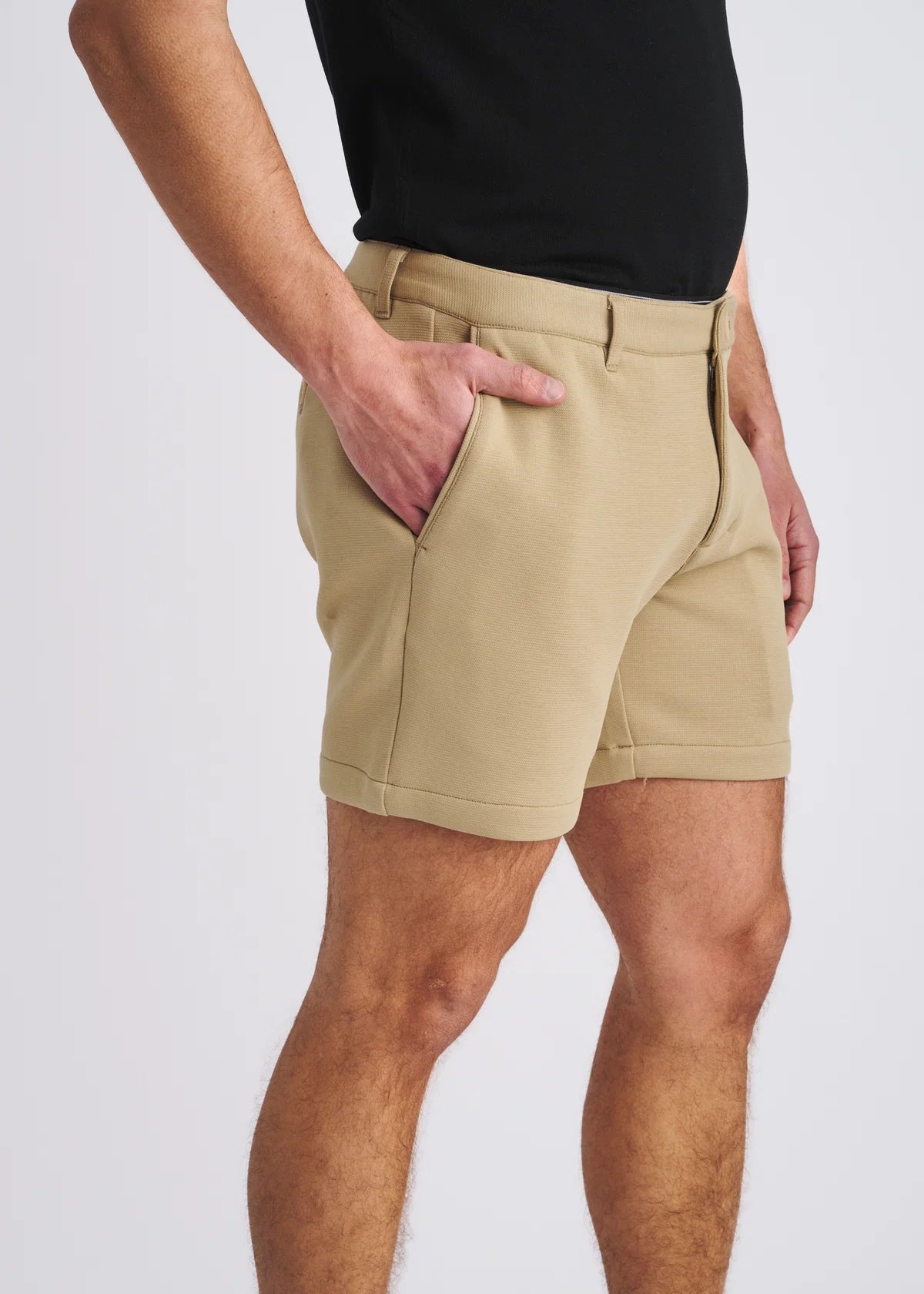 6" Stretch Chino Short (Khaki)