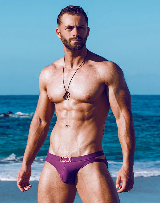 BLK Label No. 4 Swim Brief (Plum)