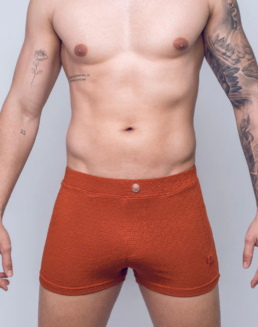 V60 Textured Swim Trunk (Signet Carmine)