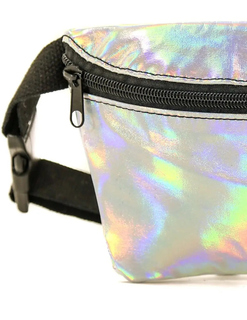 Fanny Pack Small Ultra-Slim (Metallic Silver Laser)