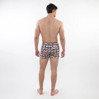 Seersucker Printed Swim Short (Mint Squares)
