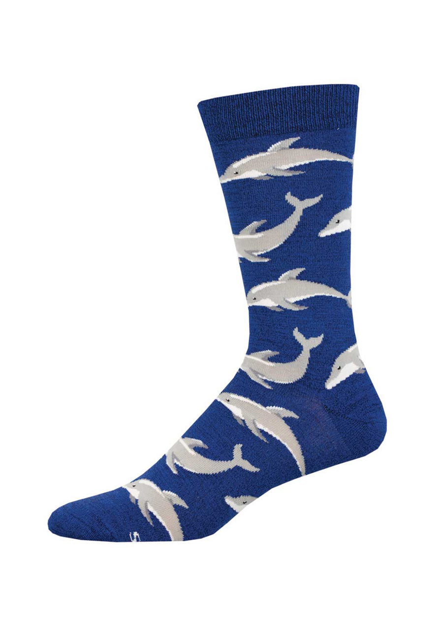 Joyous Dolphin Socks (Blue)