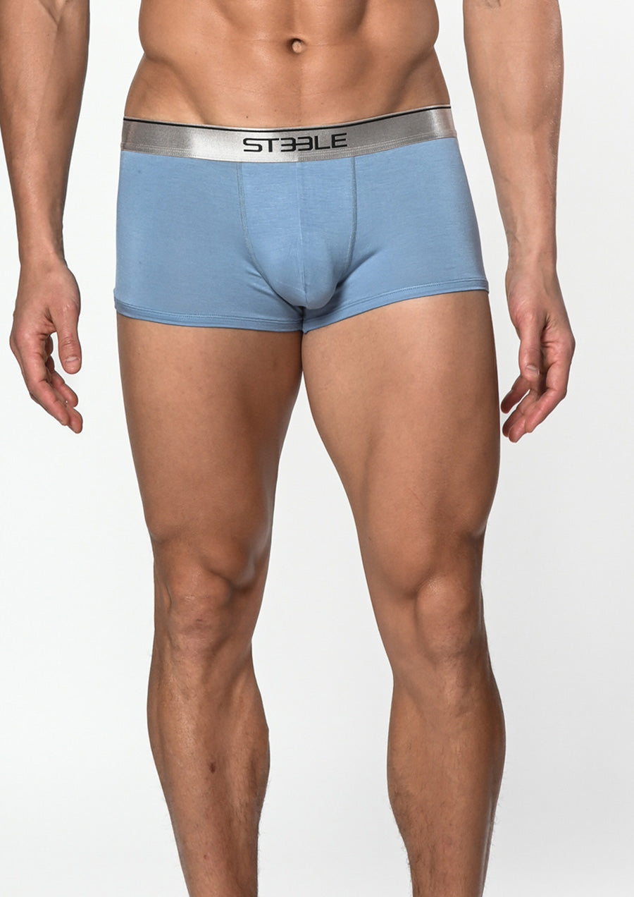 Stretch Bamboo Trunks (Dolphin Blue)