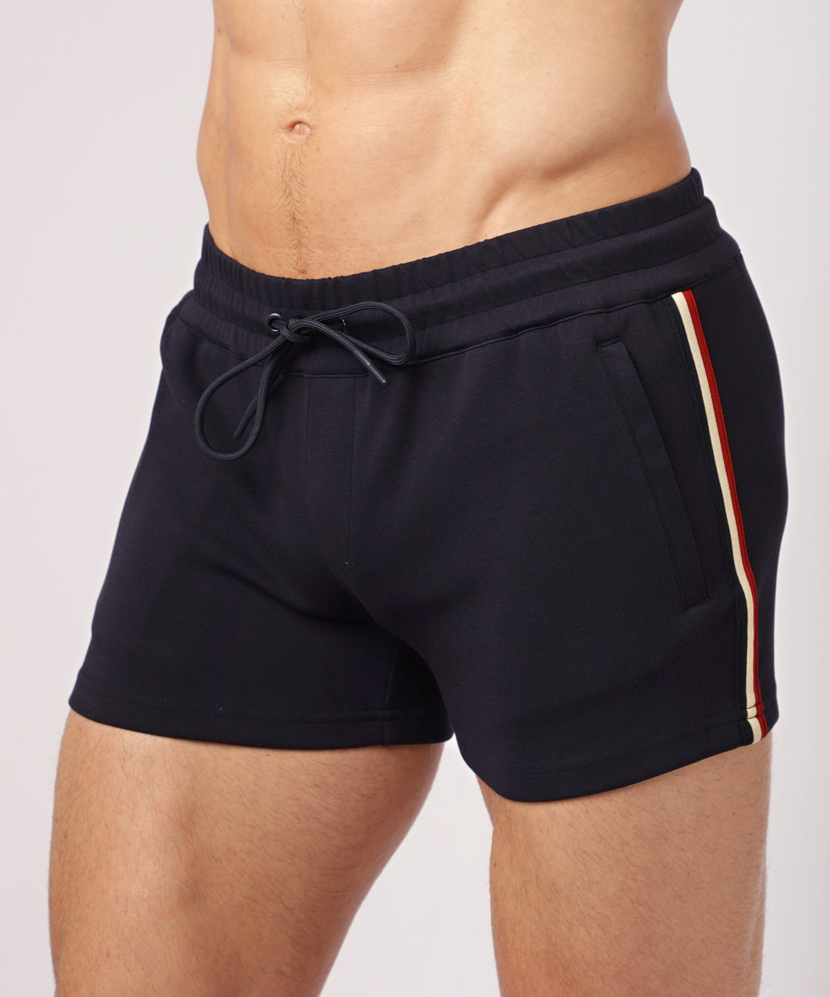 3.5" Retro Knit Gym Shorts (Navy)