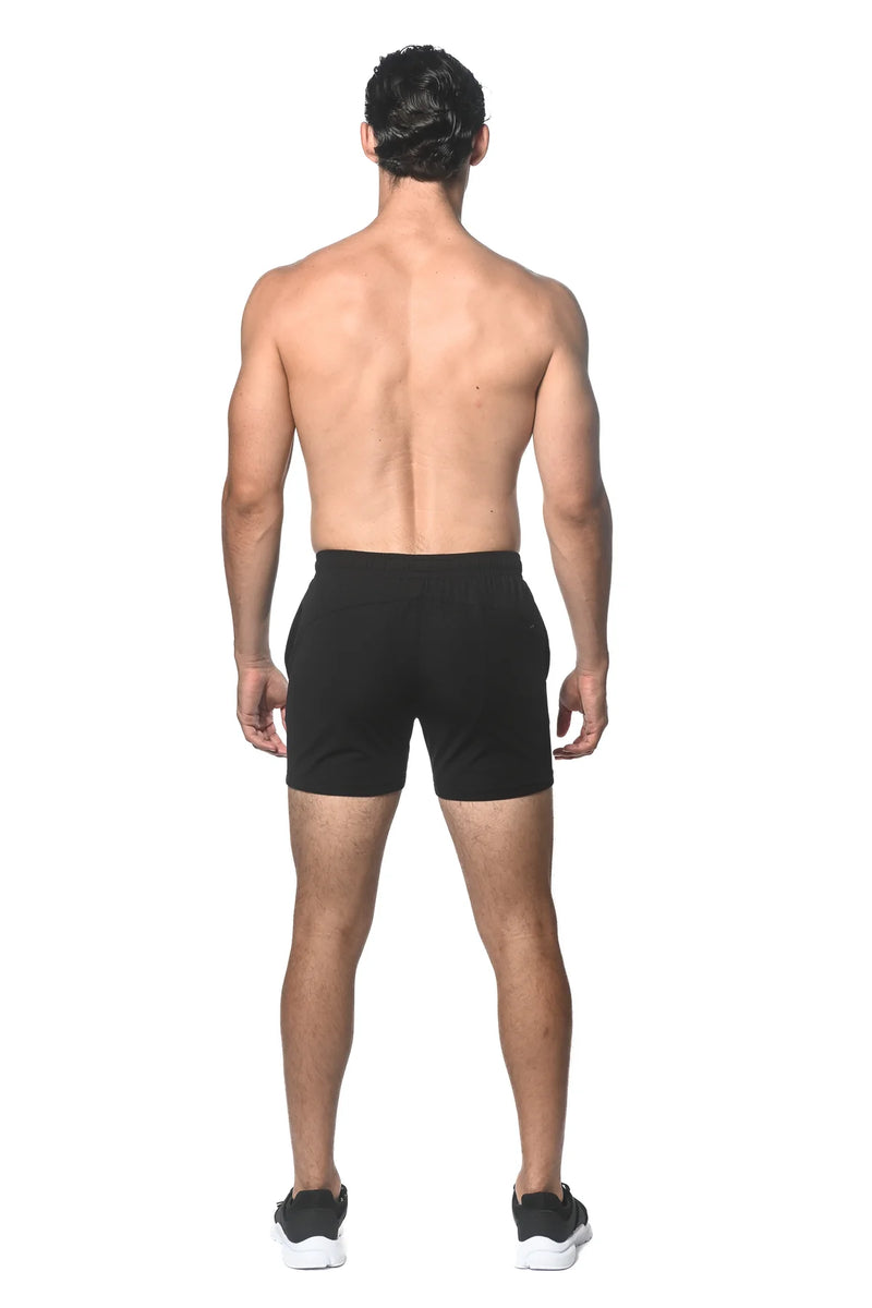 Textured Mesh Performance Shorts (Black)