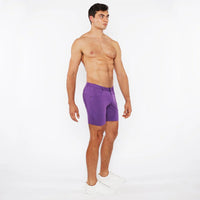 5" Stretch Knit Jean Short (Purple Taro)