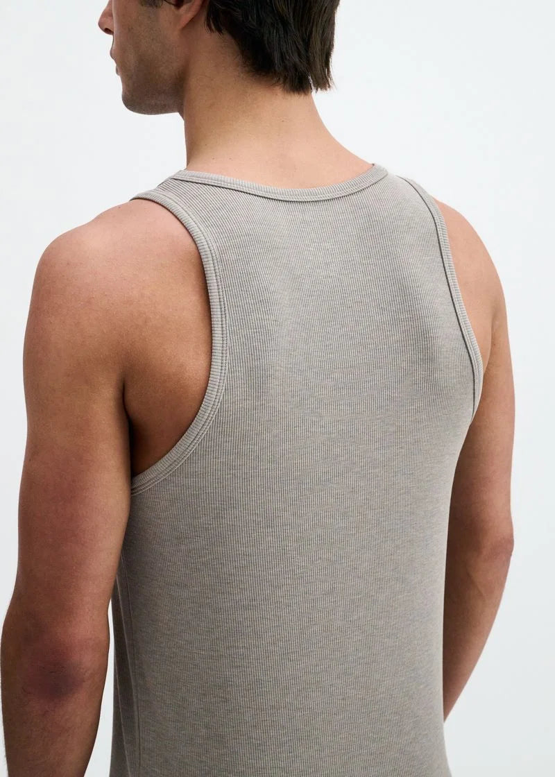 Stretch Rib Modal Tank (Shark)
