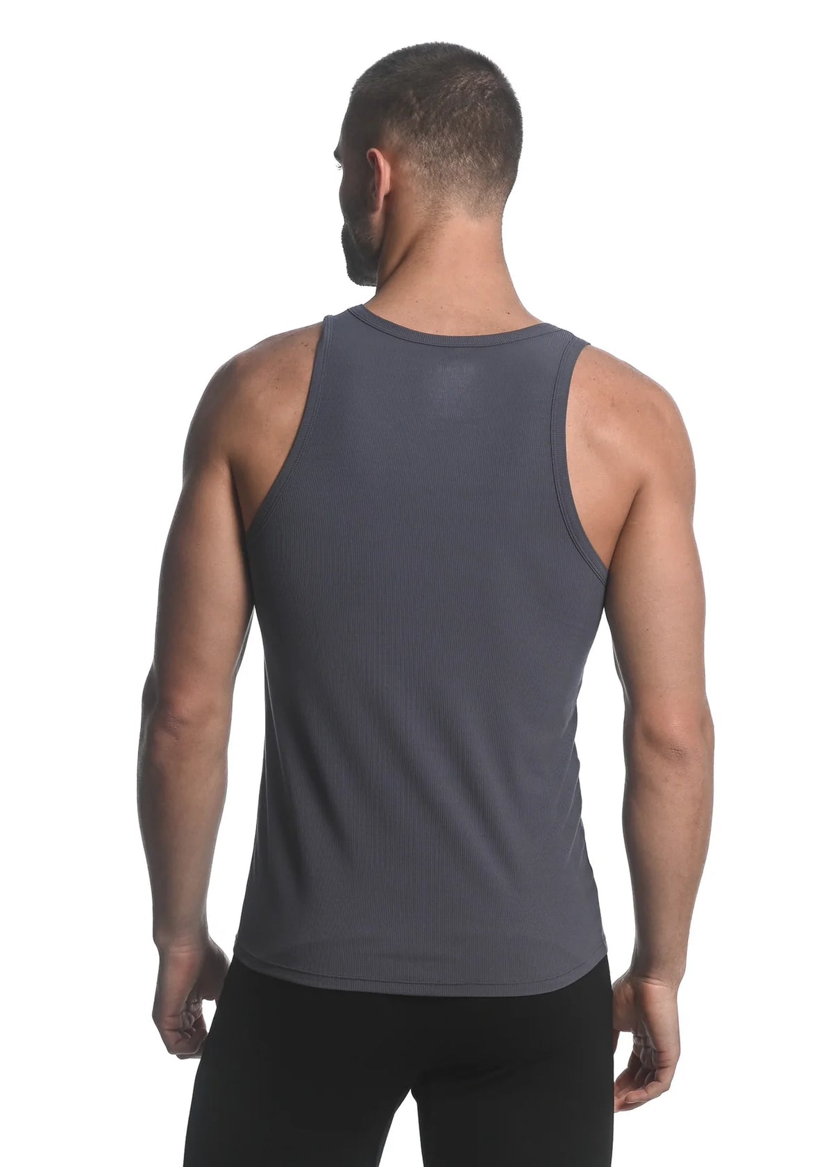 Rib Modal Tank (Steel Grey)