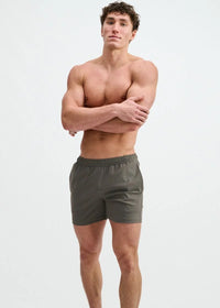 Textured Mesh Performance Shorts (Concrete)