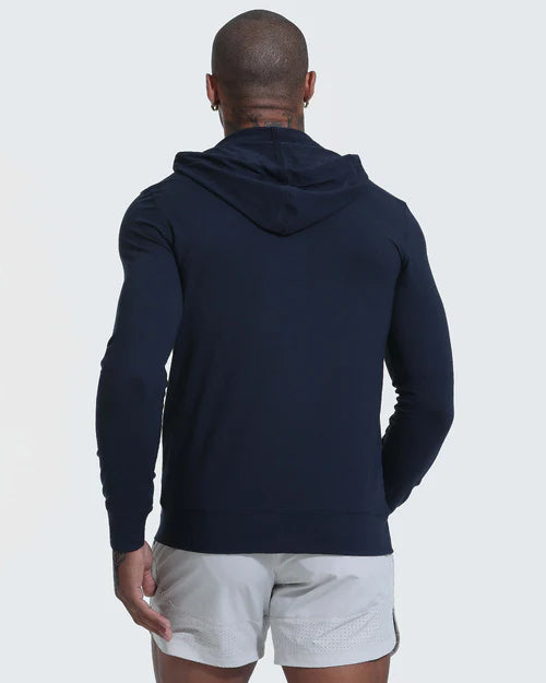 Full Zip Active Comfort Hoodie (Heather Navy)