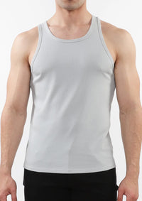 Rib Stretch Tencel Cotton Tank (Iceberg)