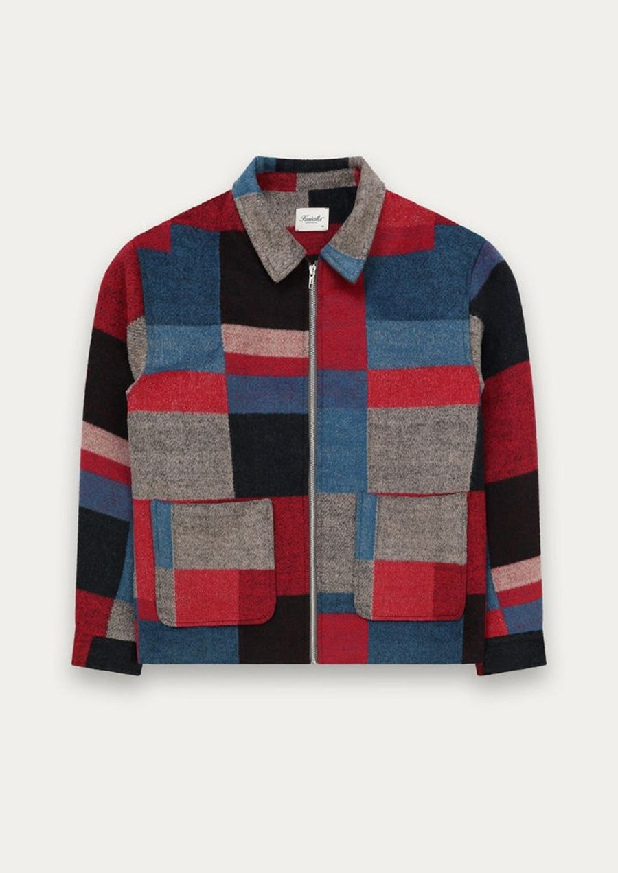 Check Jacket (Red Blue)