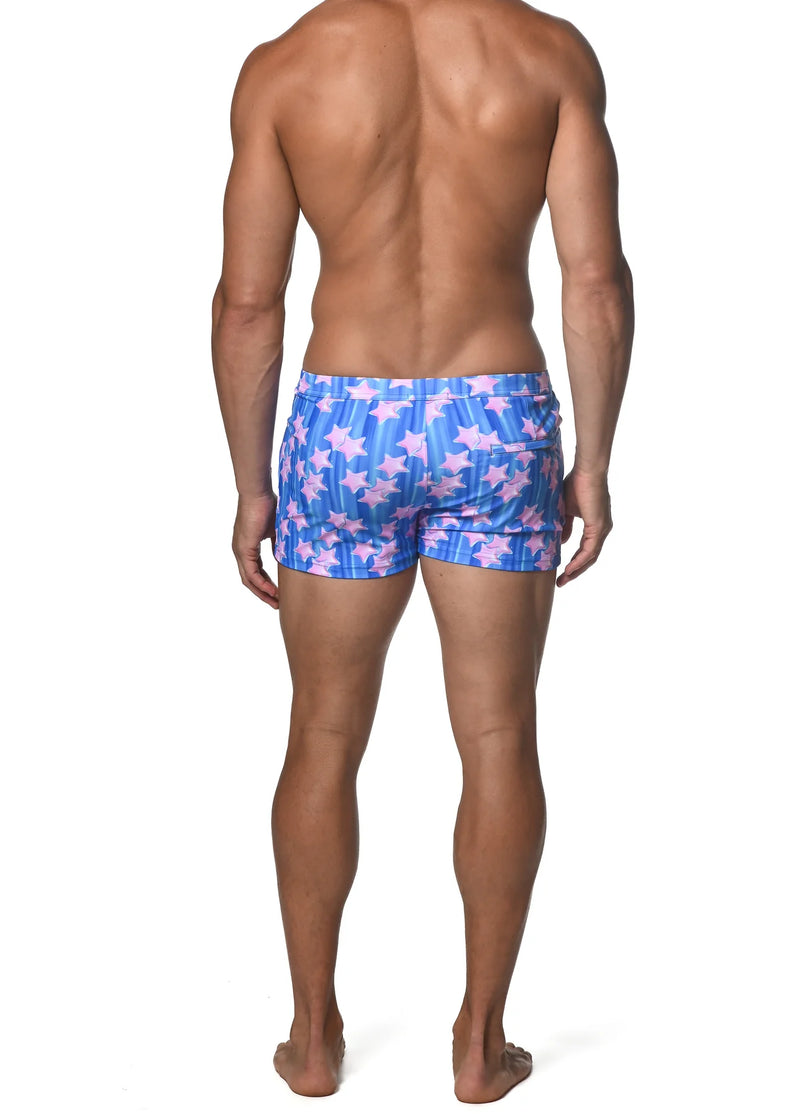 Coast Swim Shorts (Pink Stars)