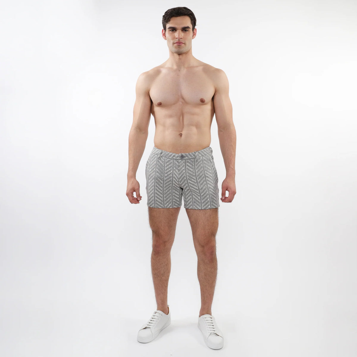 5" Textured Stretch Knit Short (Herringbone)